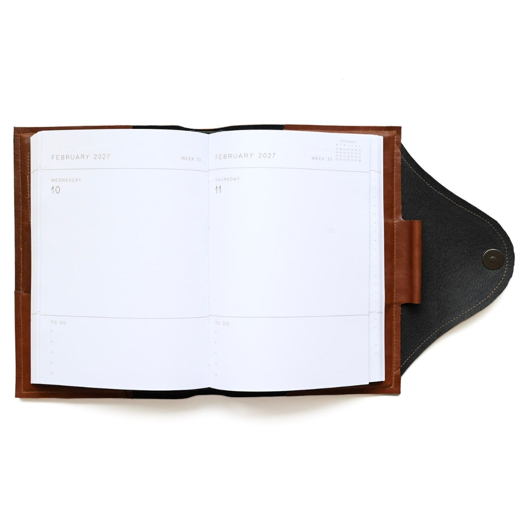 A5 Kangaroo Leather Planner/Diary Cover