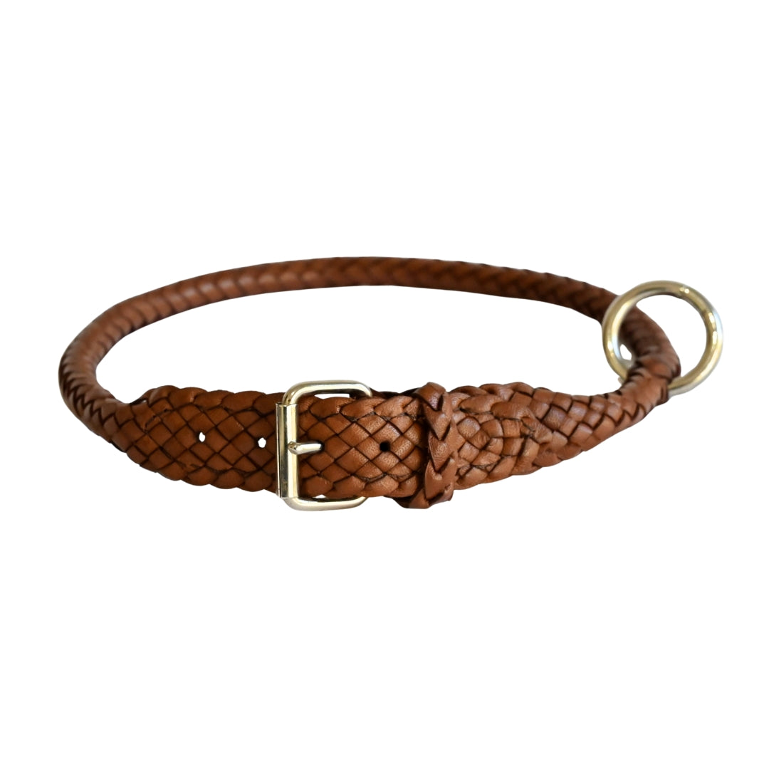 Kangaroo Plaited Dog Collar