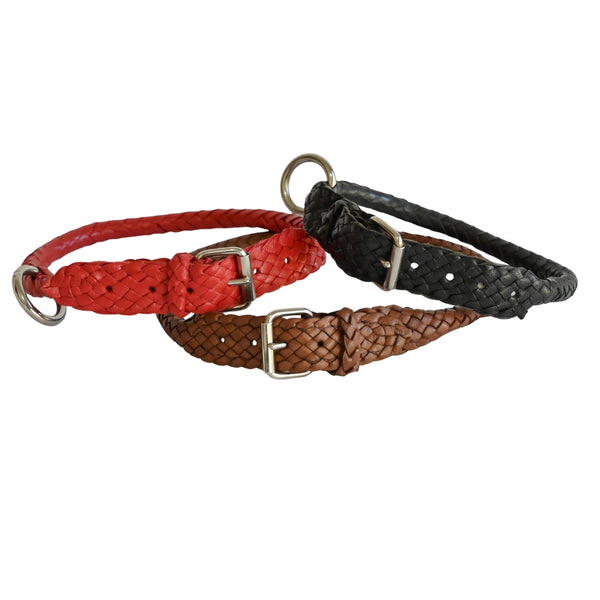 Kangaroo Plaited Dog Collar