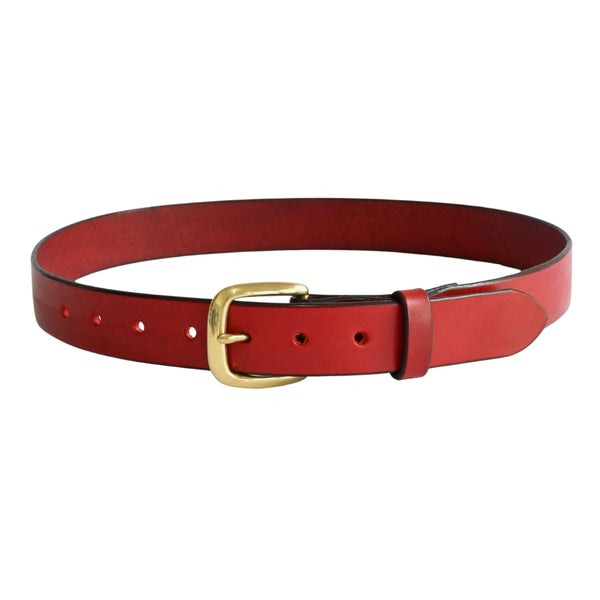 Classic Cowhide Belt 1 1/4" Red