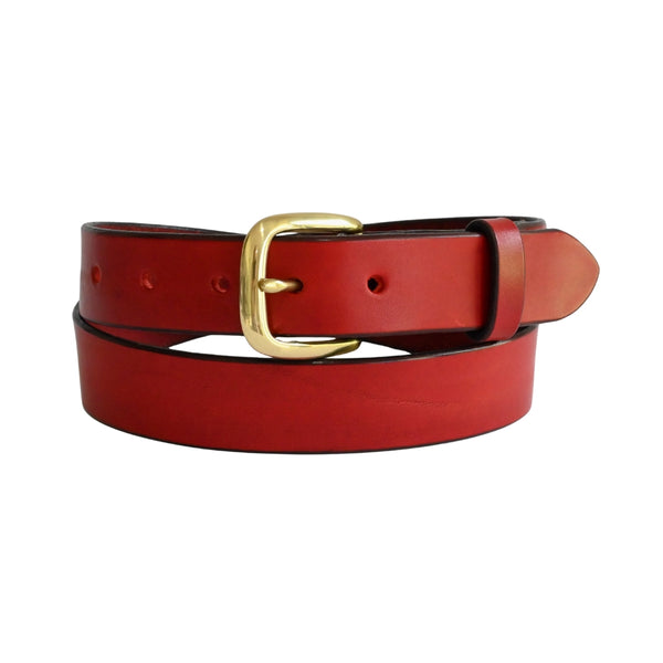 Classic Cowhide Belt 1 1/4" Red