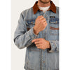 Ringers Western Bellbrae Mens Overshirt - Light Wash Blue