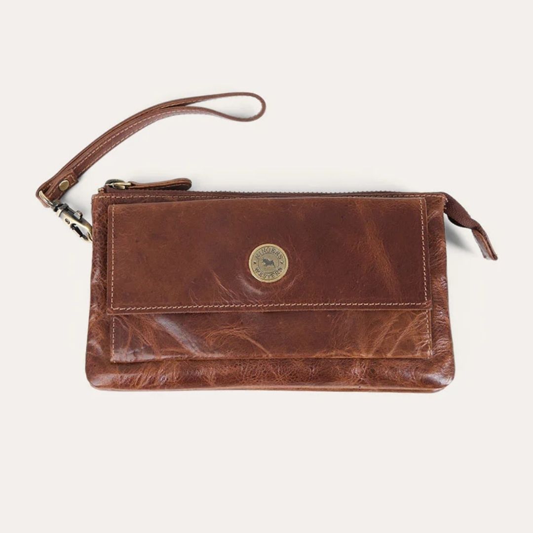 Ringers Western Toro Strap Purse - Cognac