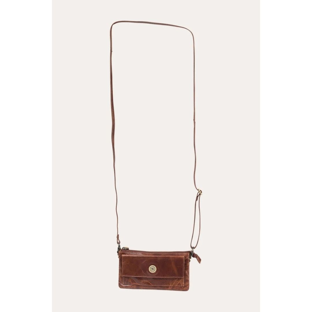 Ringers Western Toro Strap Purse - Cognac