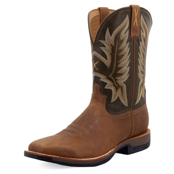 Twisted X Men's 11 Inch Tech X1 Boot - Buff Tan / Burnt Olive