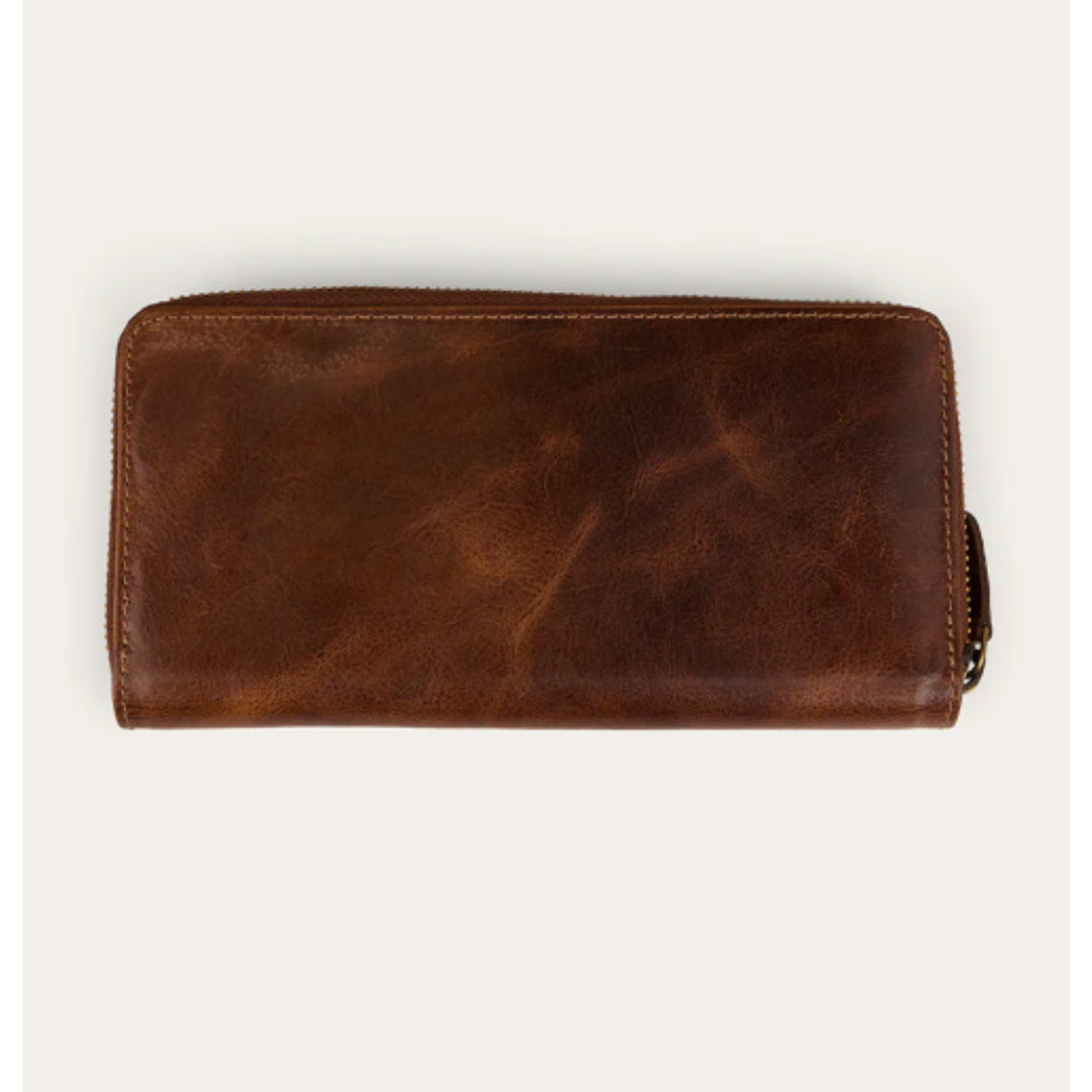 Ringers Western Toro Dama Zip Purse - Cognac