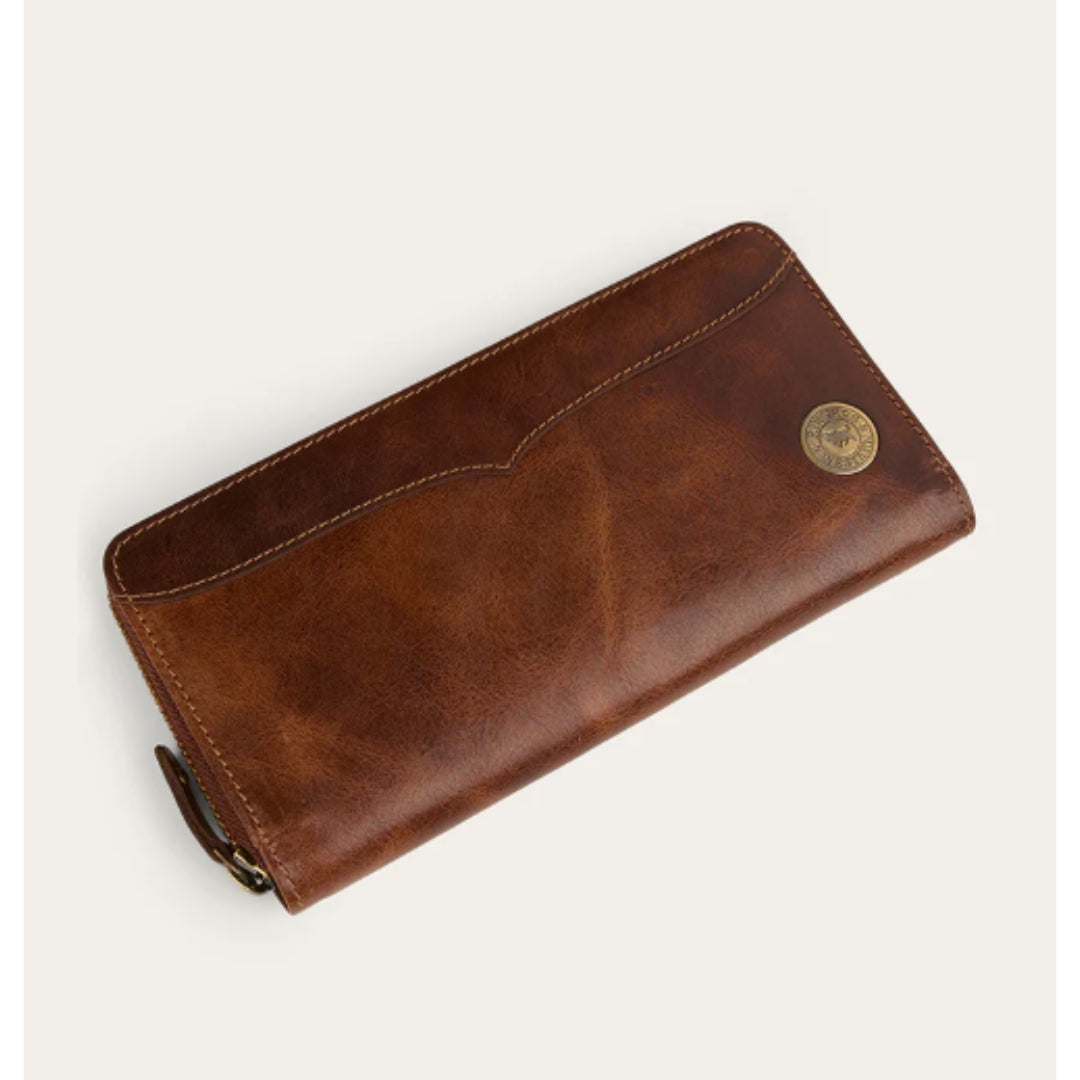 Ringers Western Toro Dama Zip Purse - Cognac