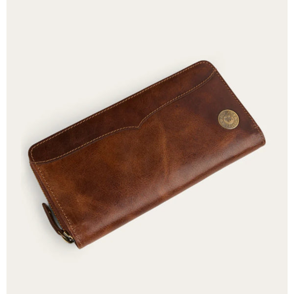 Ringers Western Toro Dama Zip Purse - Cognac