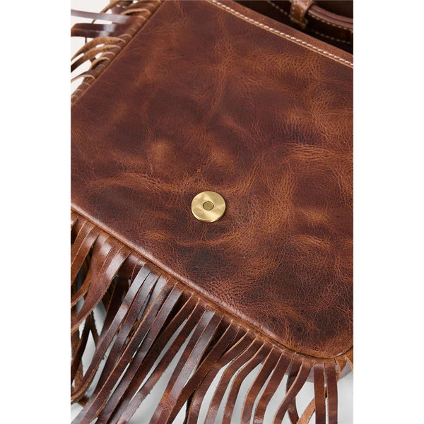 Ringers Western Toro Tassle Saddle Bag - Cognac/Brown