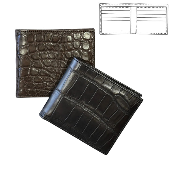 Visentin Crocodile and Kangaroo Wallet 301 (CROC)