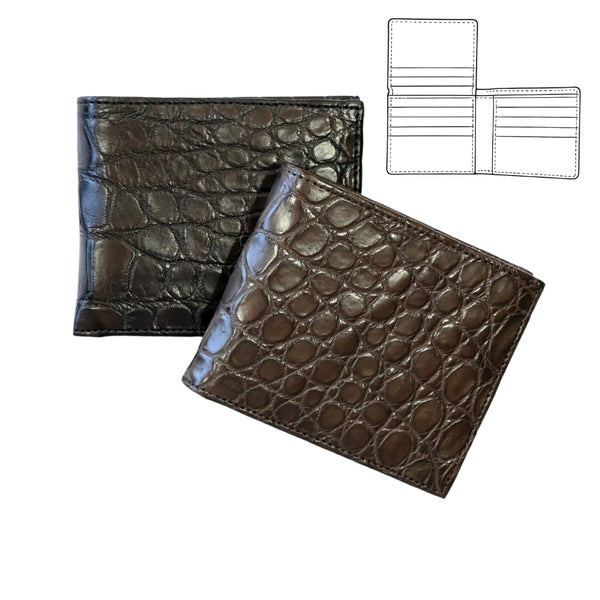 Visentin Crocodile and Kangaroo Wallet 304 (CROC)