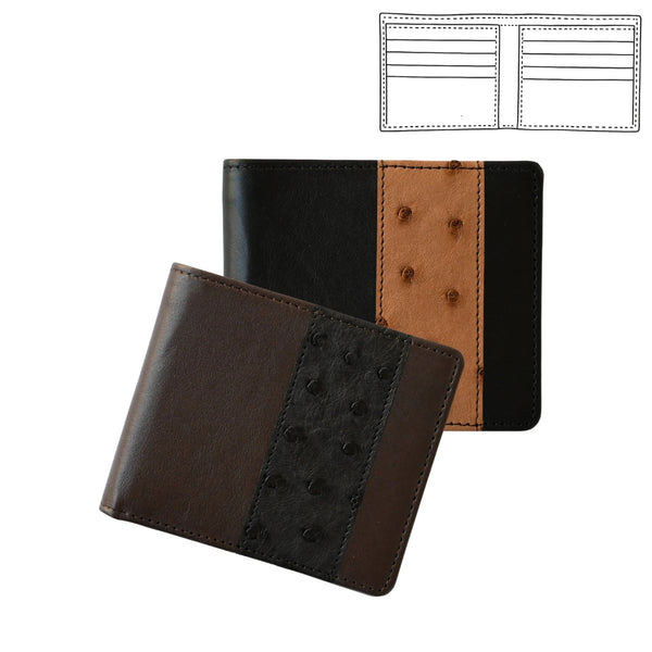 Visentin Kangaroo and Ostrich Wallet 301