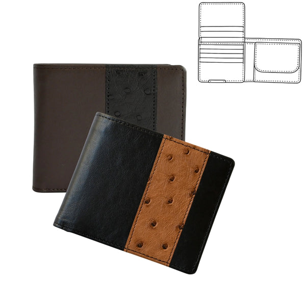 Visentin Kangaroo and Ostrich Wallet 308