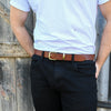 PLUS SIZE Classic Cowhide Belt 1 1/4"  Whisky | Dark Tan | Cognac