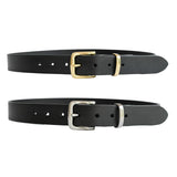 PLUS SIZE Classic Cowhide Belt 1 1/4" Black
