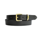PLUS SIZE Classic Cowhide Belt 1 1/4" Black