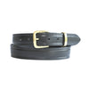 PLUS SIZE Classic Cowhide Belt 1 1/4" Black