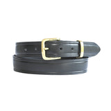 PLUS SIZE Classic Cowhide Belt 1 1/4" Black