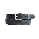 PLUS SIZE Classic Cowhide Belt 1 1/4" Black