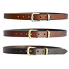 PLUS SIZE Classic Cowhide Belt 1" Whisky | Dark Tan | Cognac