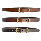 PLUS SIZE Classic Cowhide Belt 1" Whisky | Dark Tan | Cognac