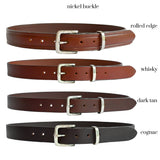 PLUS SIZE Classic Cowhide Belt 1 1/4"  Whisky | Dark Tan | Cognac