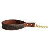 Crocodile Leather Dog Collar + Lead Set