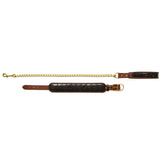 Crocodile Leather Dog Collar + Lead Set