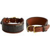 Crocodile Leather Dog Collar + Lead Set