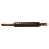 Crocodile Leather Dog Collar + Lead Set