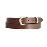 PLUS SIZE Classic Cowhide Belt 1" Whisky | Dark Tan | Cognac
