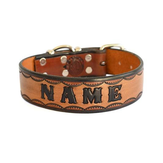 Embossed Dog Collar | Hahndorf Leathersmith