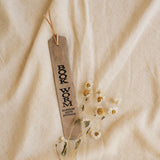 Book Worm Leather Bookmark