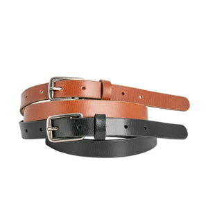 Cloe Ladies Leather Belt in Black or Tan