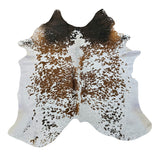 cowhide rug salt & pepper longhorn, small