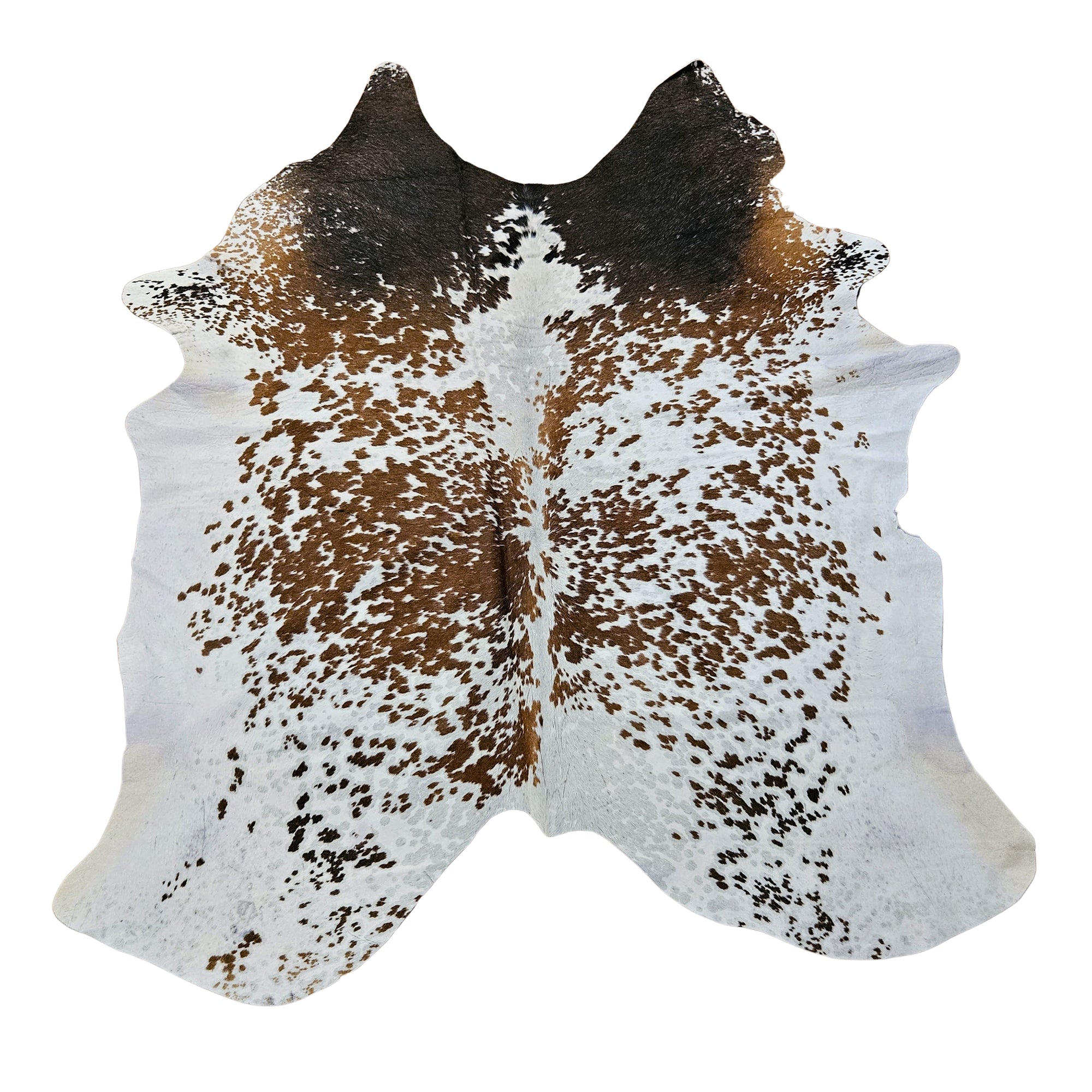 Cowhide Rug Salt & Pepper Longhorn (SMALL) Hahndorf Leathersmith