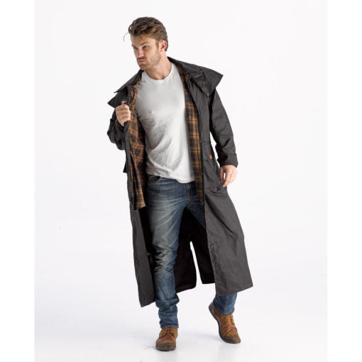 Didgeridoonas The Franklin Full Length Oilskin Coat
