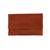 Tri-Fold Soft Cowhide Wallet - Rusty Orange