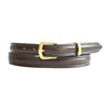 PLUS SIZE Classic Cowhide Belt 1" Whisky | Dark Tan | Cognac