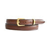 PLUS SIZE Classic Cowhide Belt 1" Whisky | Dark Tan | Cognac