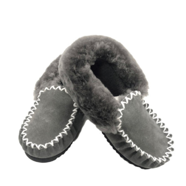 Koalabi Sheepskin Moccasins Grey