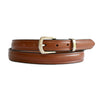 PLUS SIZE Classic Cowhide Belt 1" Whisky | Dark Tan | Cognac